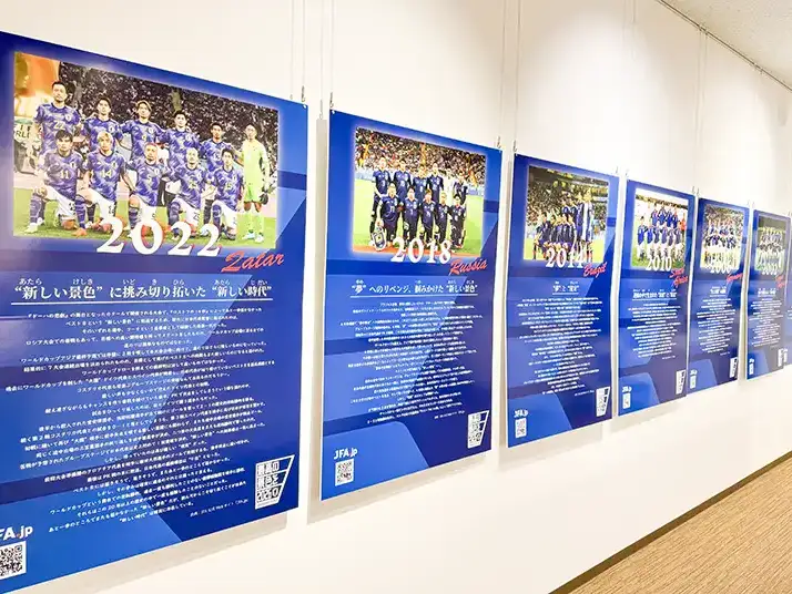 ワールドカップ激闘の歴史の展示